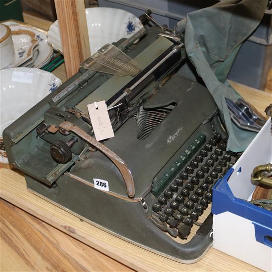 A 1950s Olympia typewriter
